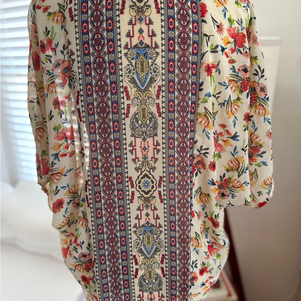 Self Esteem Multicolor Patterned Kimono - image 2